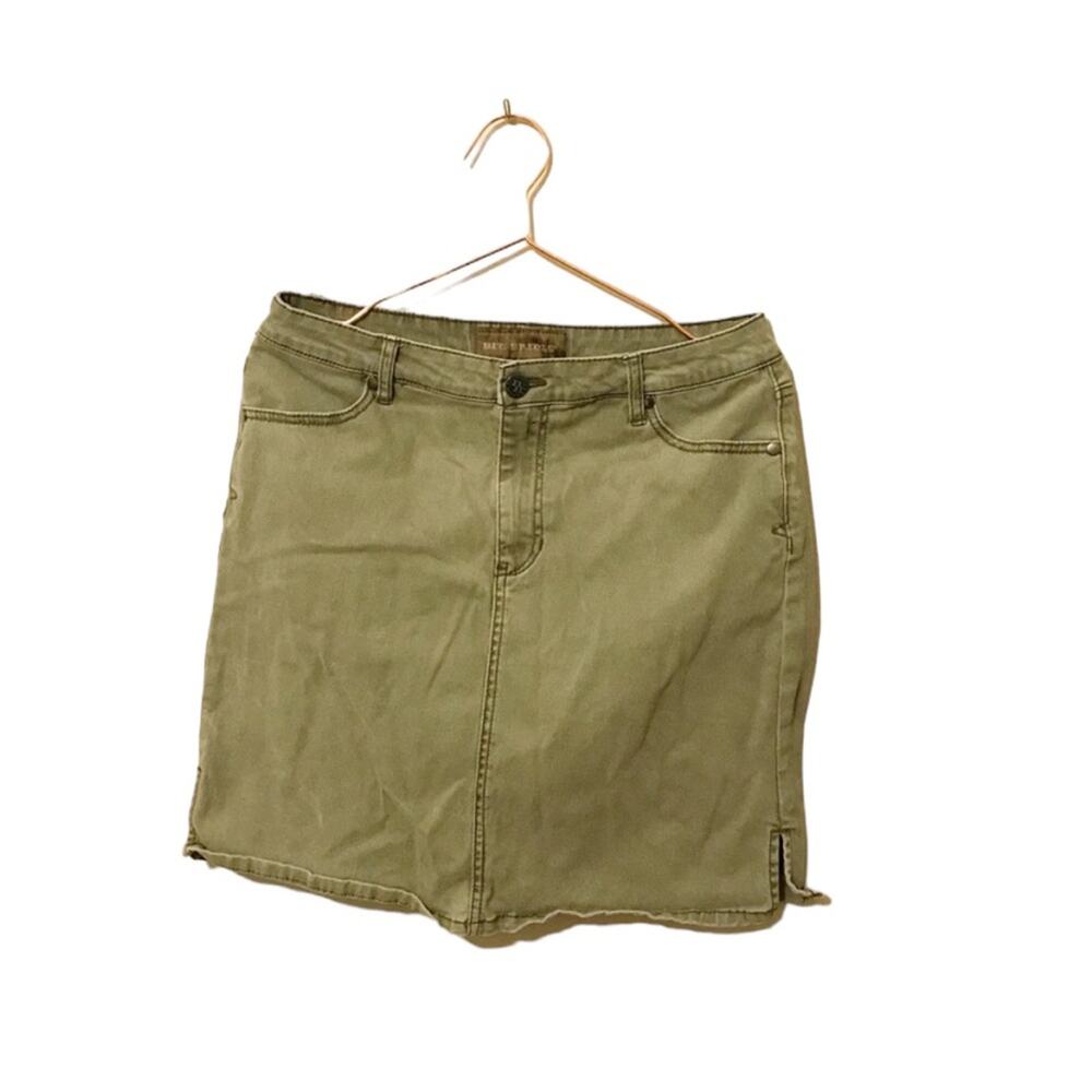 Bit & Bridle western faded green mini skirt size 10